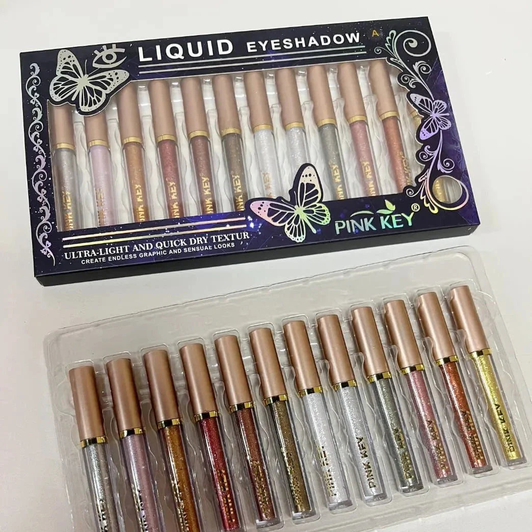 PINK KEY Liquid Eyeshadow 12 Pcs pack