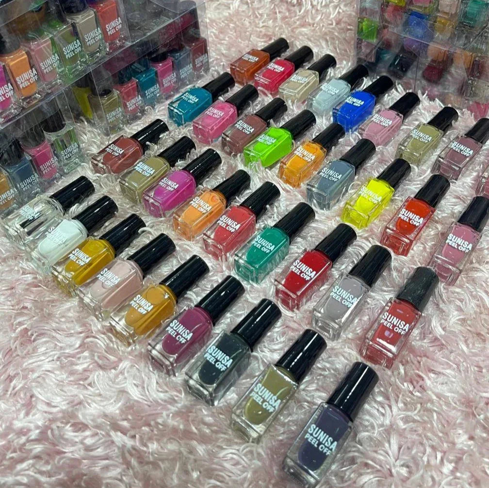 Sunisa 36 colors Peel Off Nail Polish Set