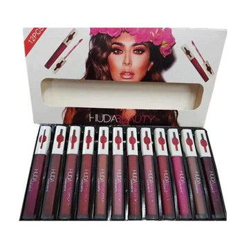 Huda Beauty 12pcs Matte Gloss