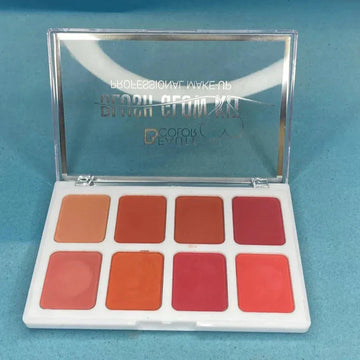 Beauty Color Blush Glow Kit - 8 Vibrant Colours Palette