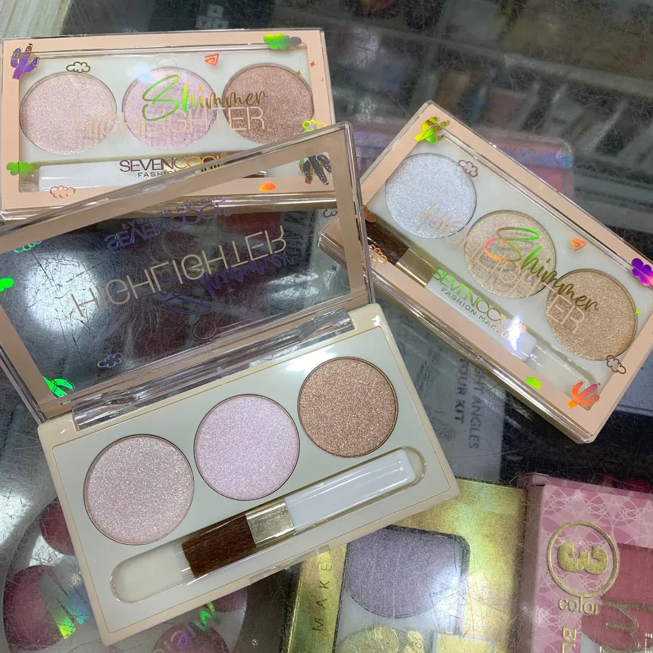 Sevencool 3 in 1 Highlighter Palette Each