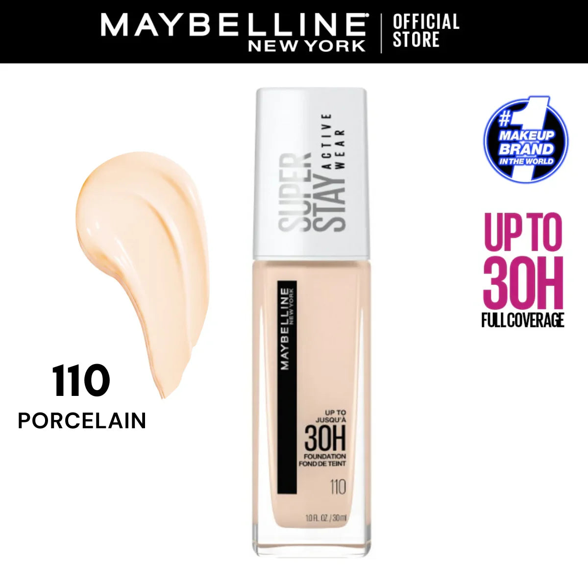 Original Maybelline Superstay 30 Hour Active Wear Full Coverage Foundation