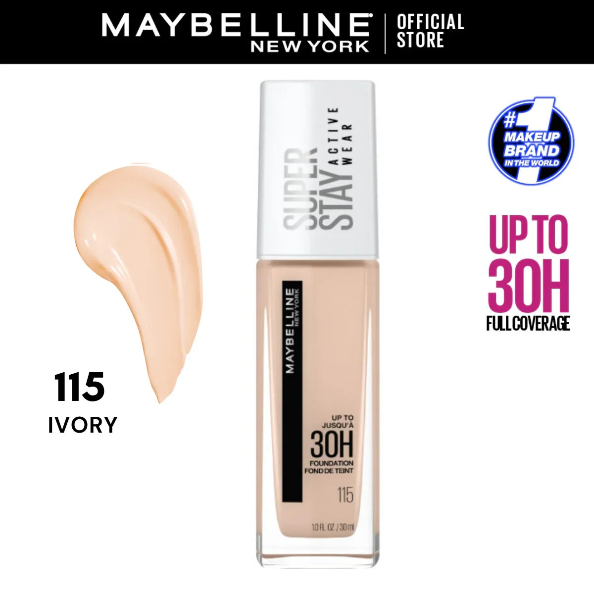 Original Maybelline Superstay 30 Hour Active Wear Full Coverage Foundation