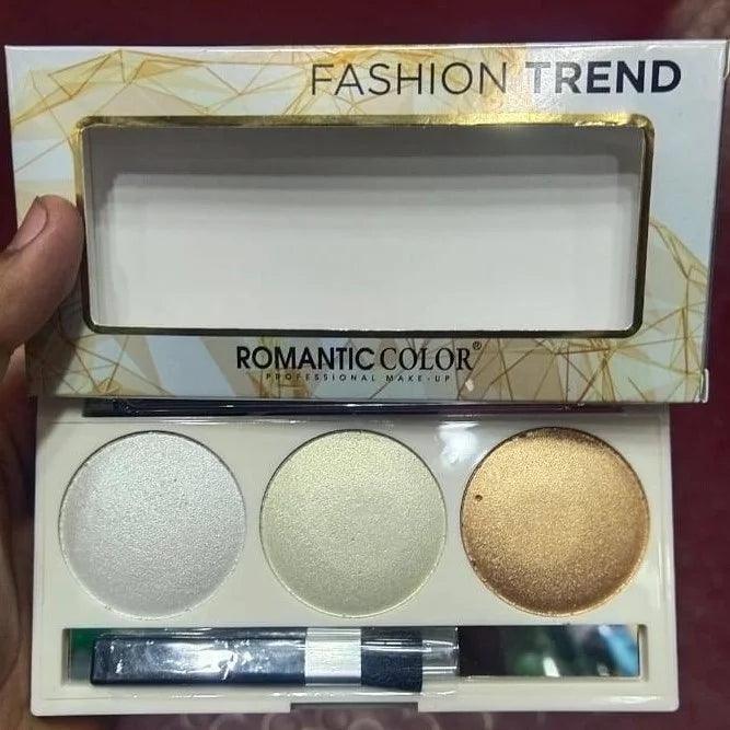 3 in 1 Fashion Trend-Blusher and Highlighter Makeup Kit