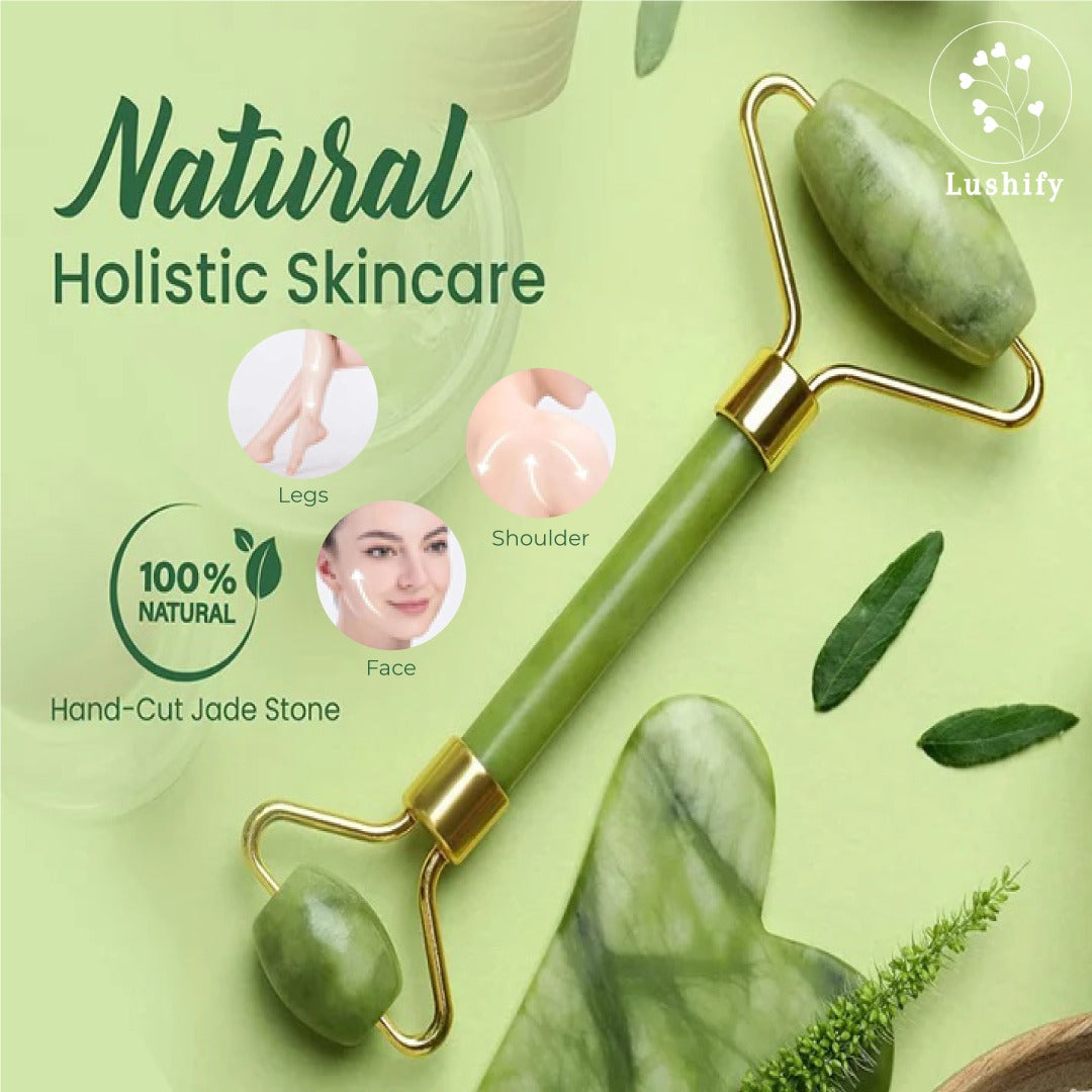 2-in-1 Jade Roller and Gua Sha set