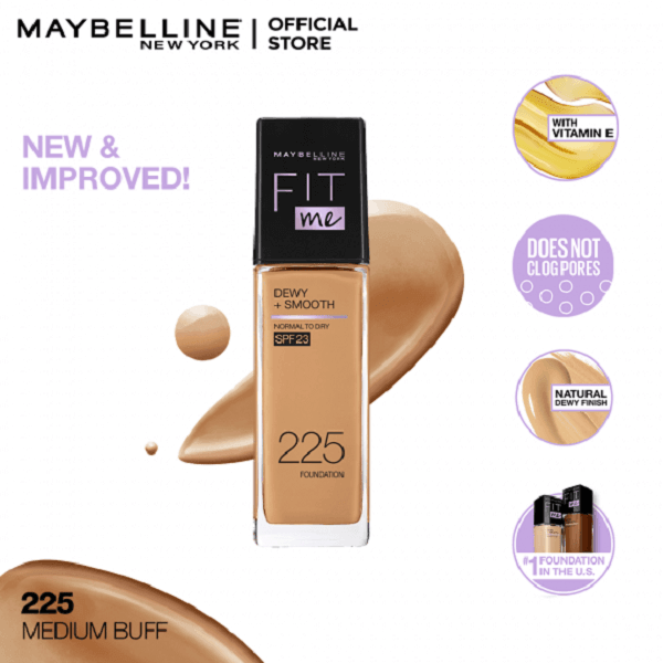 Maybelline New York Fitme Dewy & Smooth Liquid Foundation