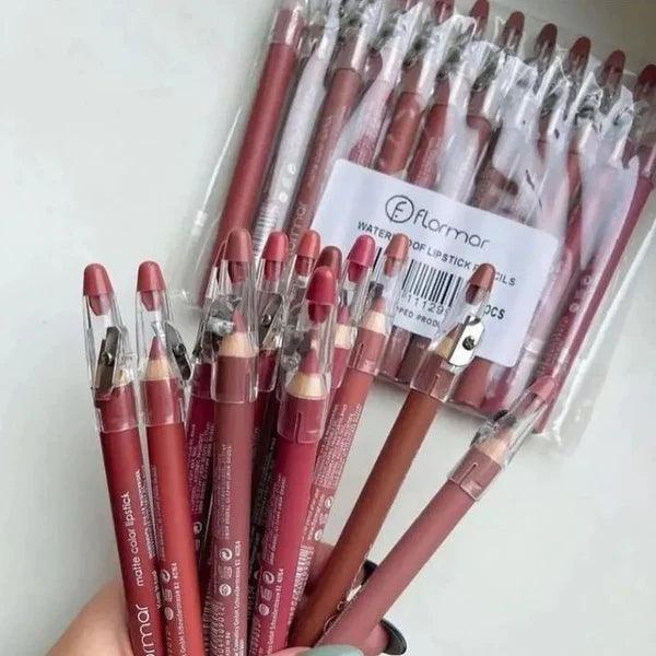 Flormar Lip Pencil Pack of 12