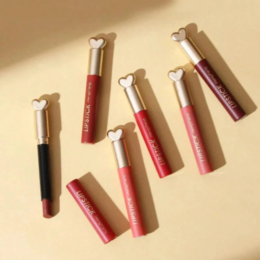 6Pcs Heng Fang Love Lipstick Matte Waterproof