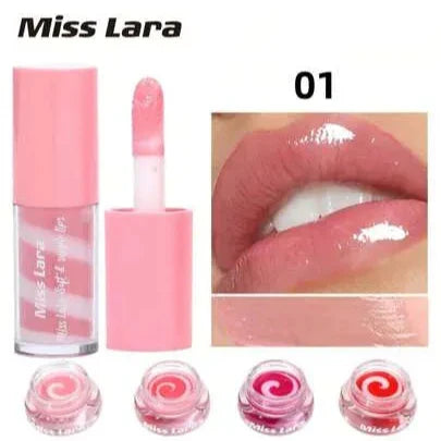 Miss Lara Lip Gloss and Lip Balm 2pcs Set