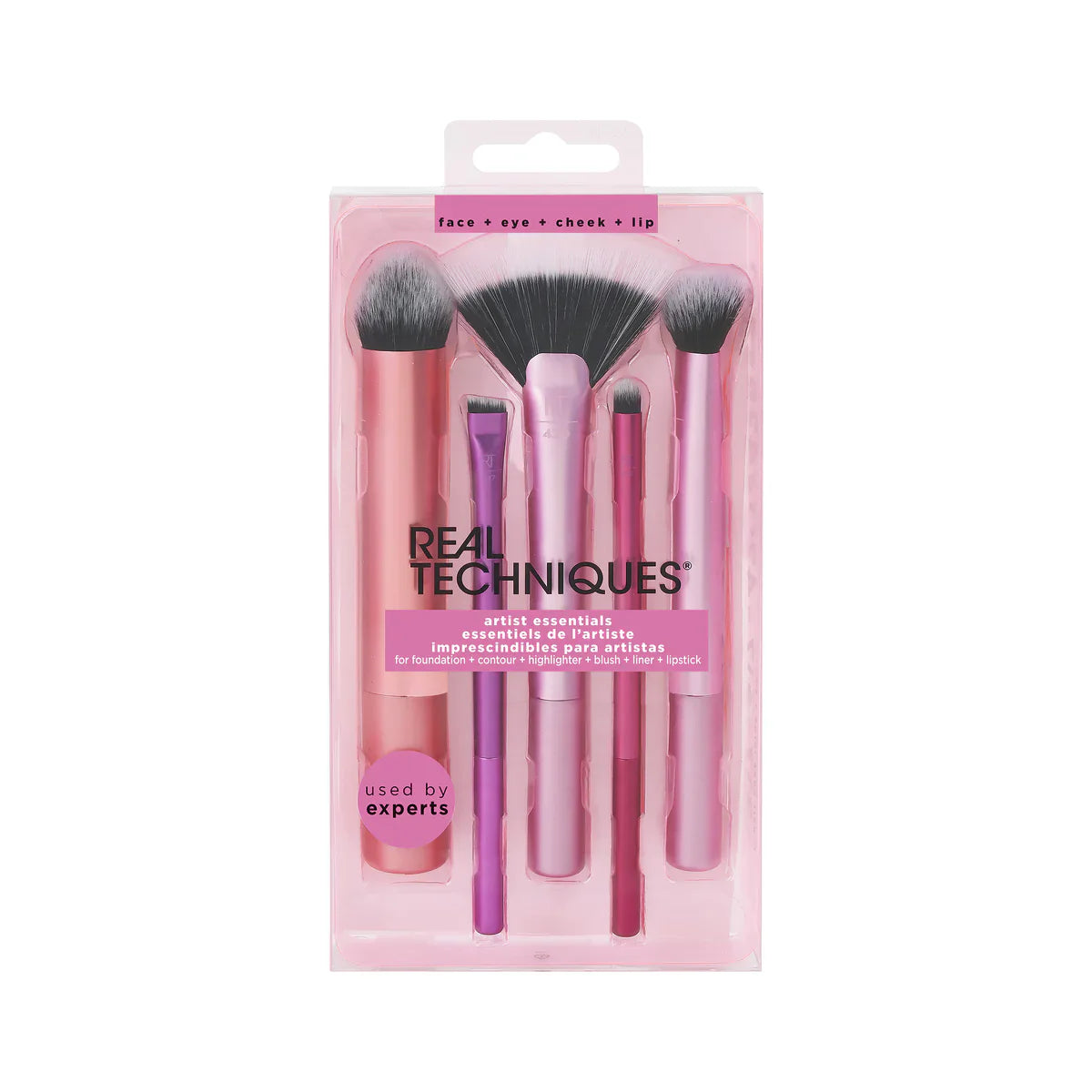 Real Technique Artist Essentials Makeup Brush Set - 5 Pcs