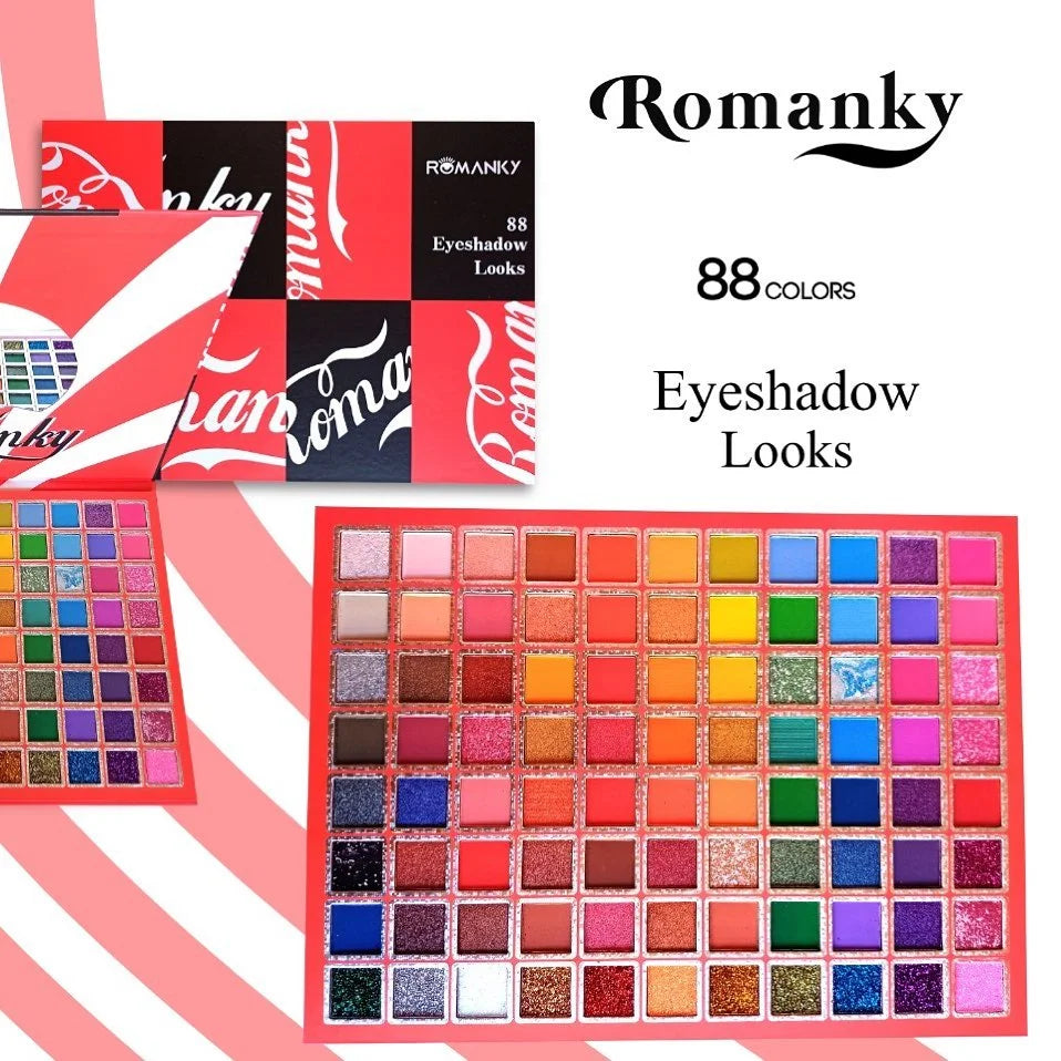 Romanky ♥️ & Mini Queen Both 88/Colours Pigmented Eye Shadow Palette