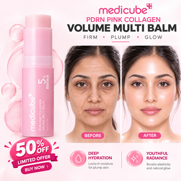 Medicube PDRN Pink Collagen Volume Multi Balm – Plump, Firm & Glow – Deep Hydration Stick for Wrinkles & Pores