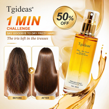 Tgideas Hair Straightening Spray – Anti-Frizz, Heat Protection, Repairs Split Ends – Smooths Dry & Knotted Hair – Lightweight, Non-Greasy