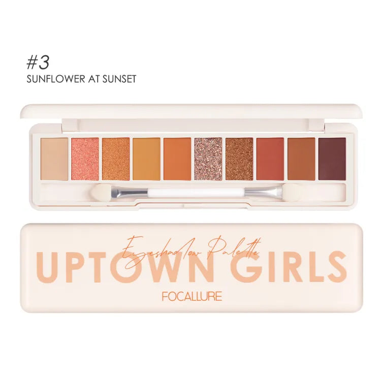 10 Colors Focallure Uptown Girls Eyeshadow Palette