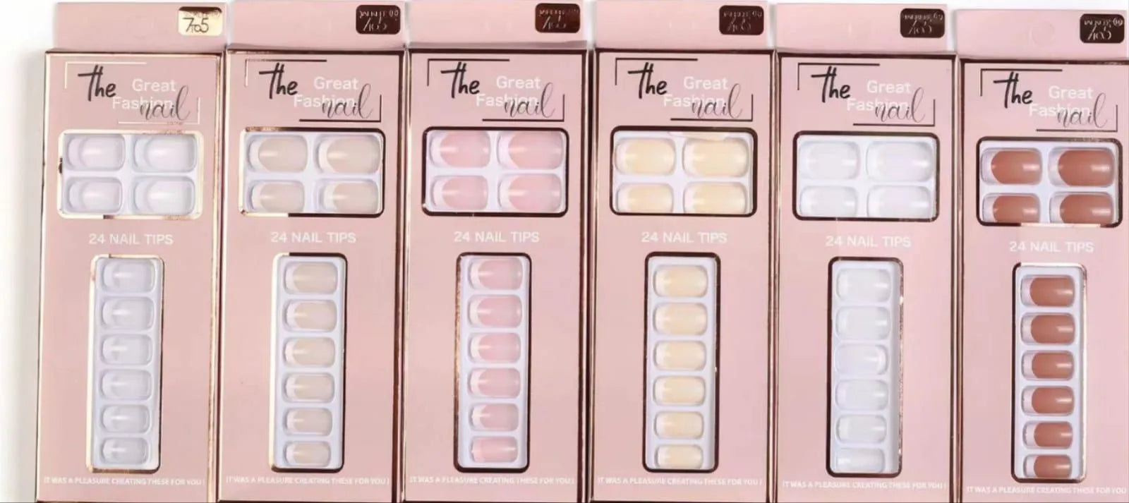 24 Pcs Artificial Nails For Women