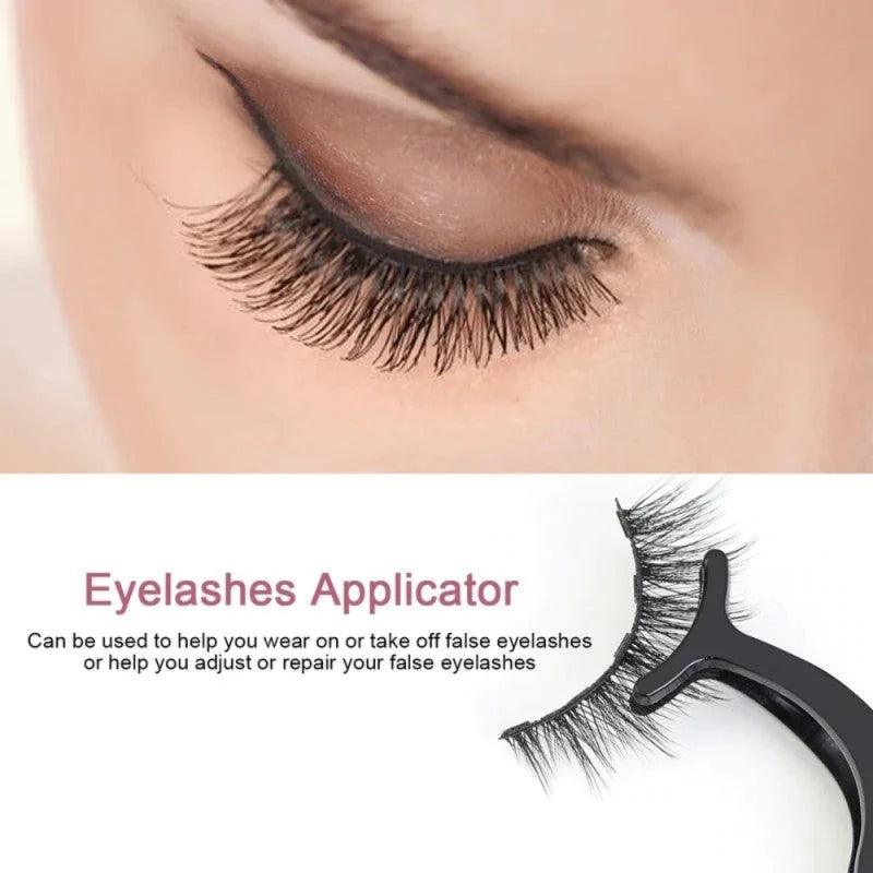5 Pairs Magnetic Eyelash With Magnetic Liquid Eyeliner & Tweezer