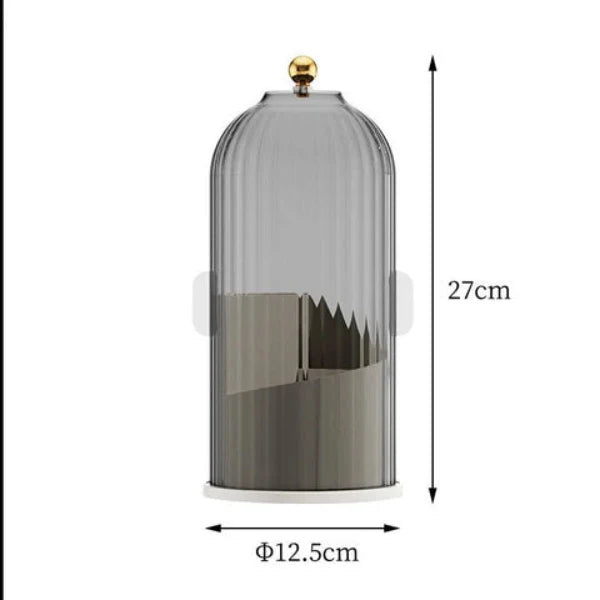 360° Rotating Dustproof Makeup Brush Holder
