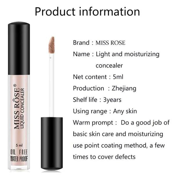 Miss Rose Oil Free Waterproof Liquid Concealer 5ml