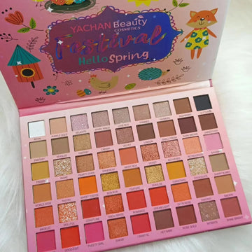 Yachan Beauty Festival Hello Spring Eyeshadow Palette (54 Colors)