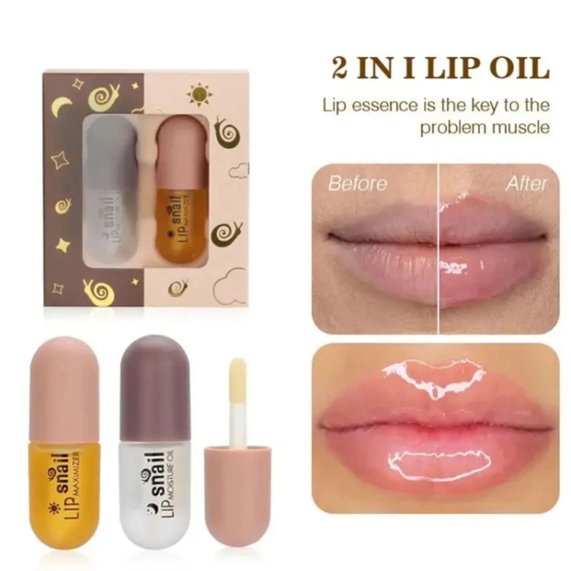 Lip Plumper Set of 2- Lip Oil Capsule