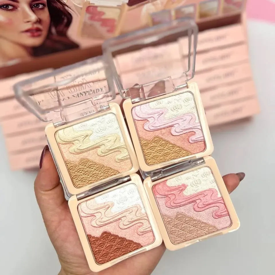 Anylady 4 in 1 Glow Fleur Highlighter 4 Pcs Set