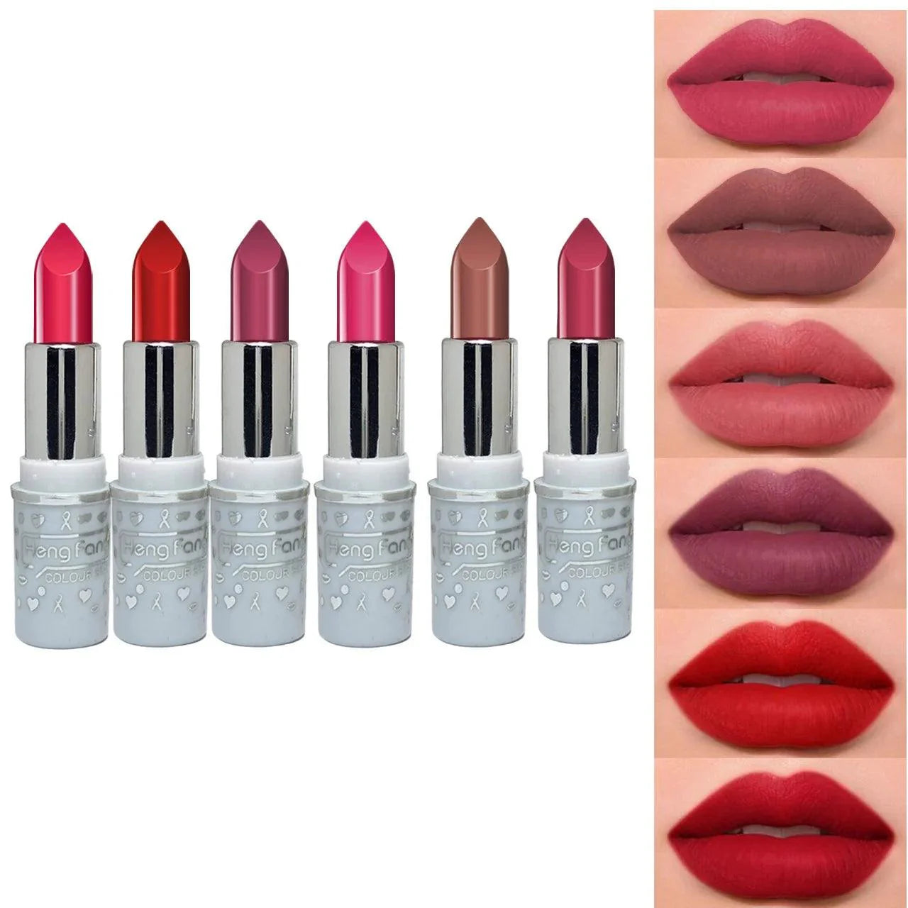 12 Pcs Heng Fang Matte Lipsticks