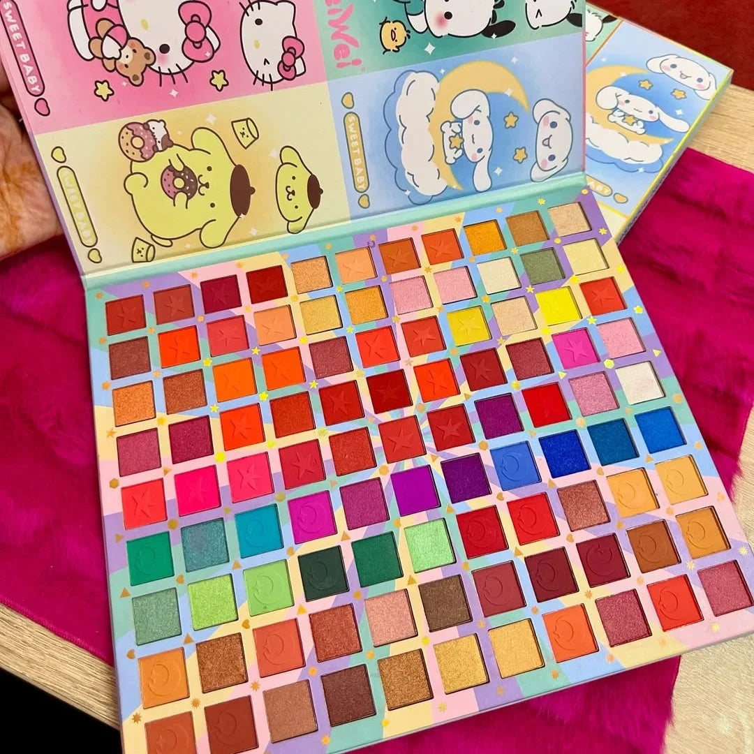 Friends Sanrio Eyeshadow Palette (99 Colors)