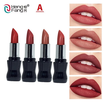 Heng Fang 4pcs Matte Cola Coca Lipstick Set