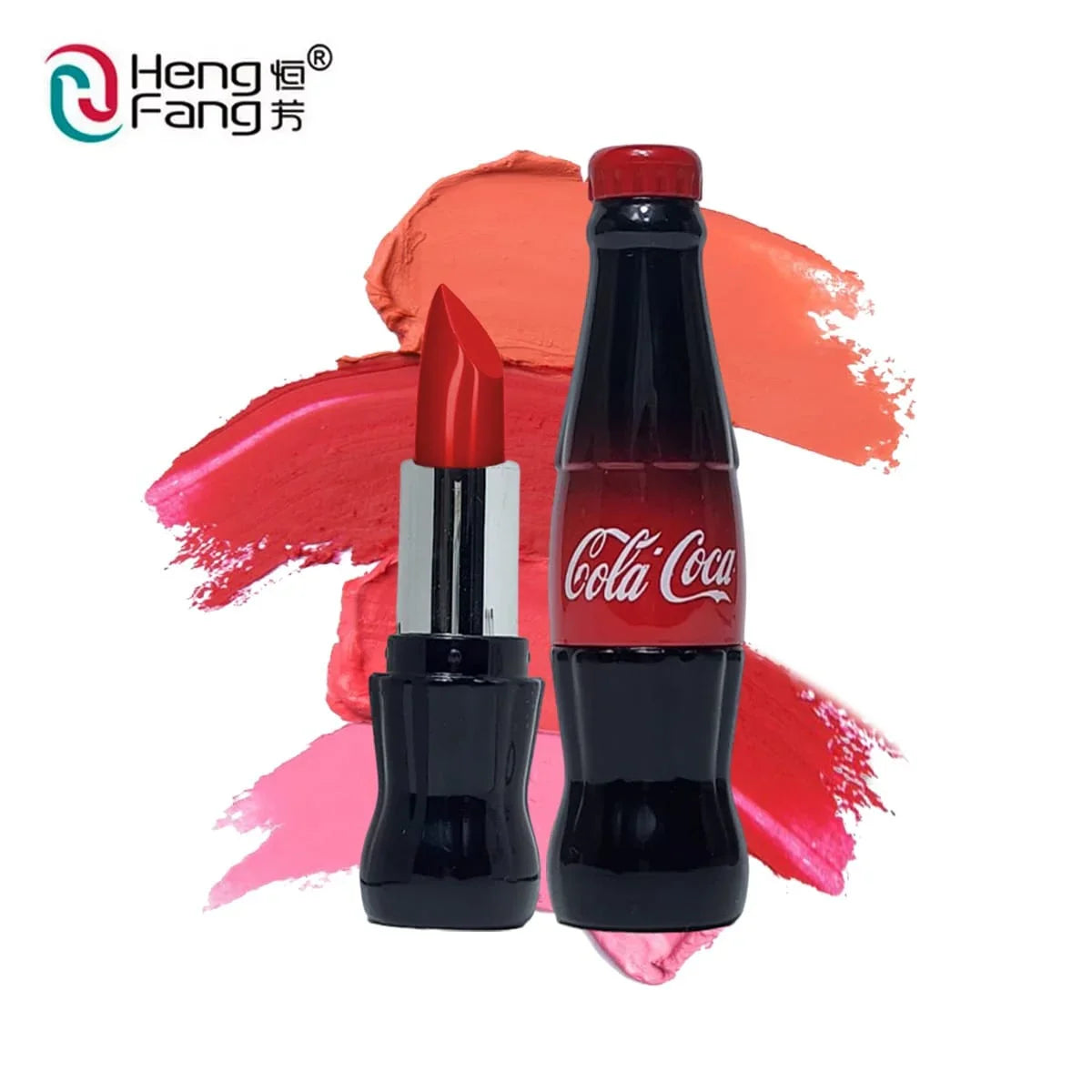 Heng Fang 4pcs Matte Cola Coca Lipstick Set