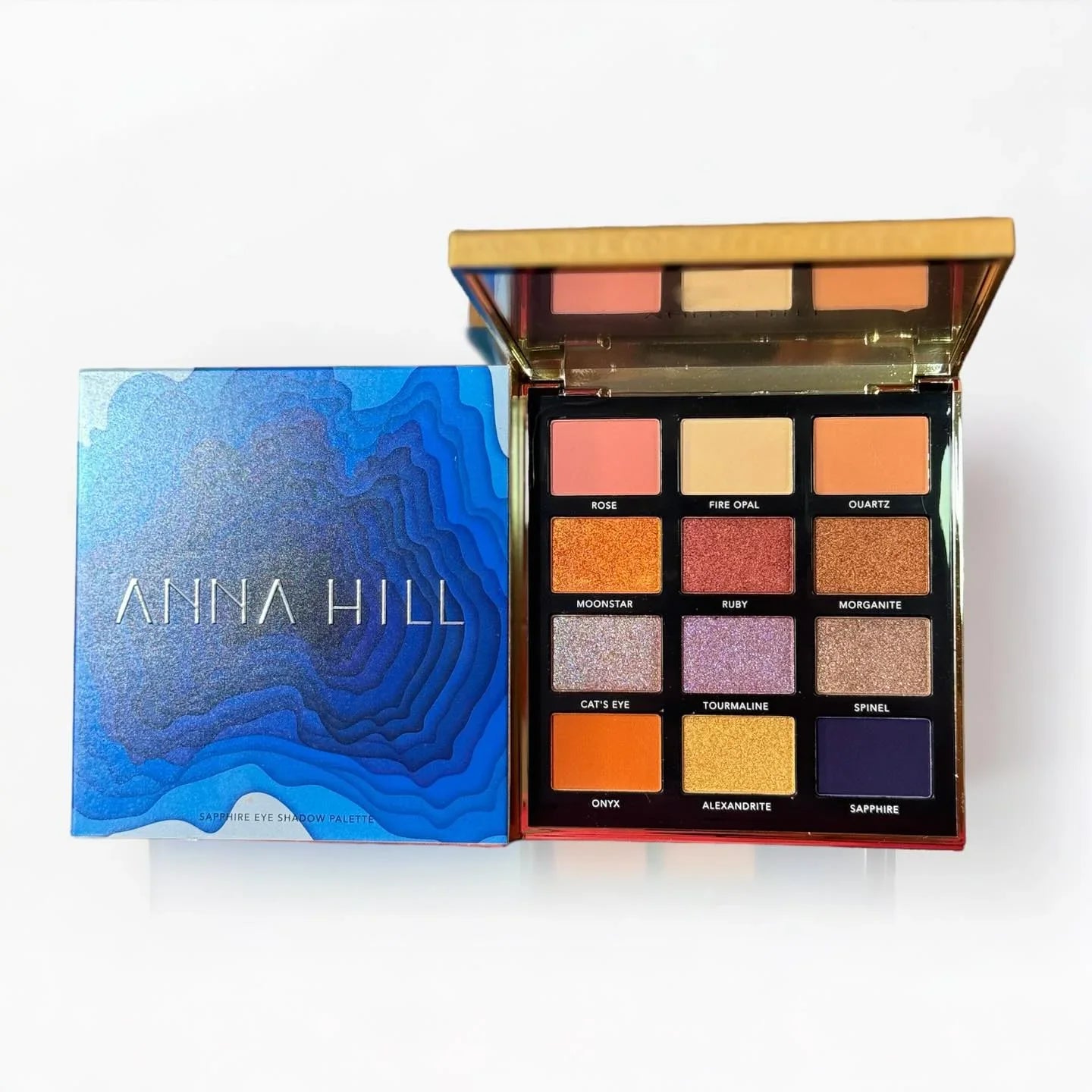 Anna Hill Sapphire Eyeshadow Palette (12 Colors)