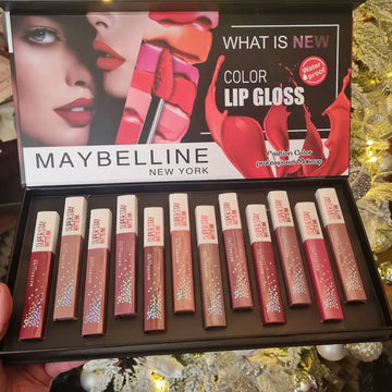 Maybelline 12 Pcs lipgloss Set