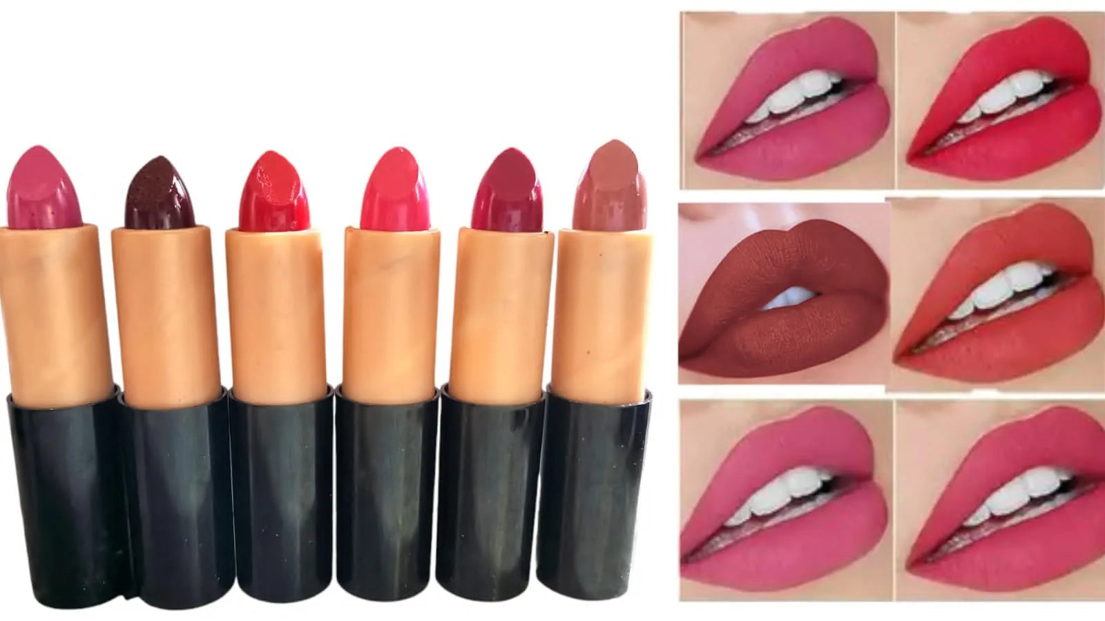 Pack Of 12 Piece Matte Lipstick Multicolour Pack