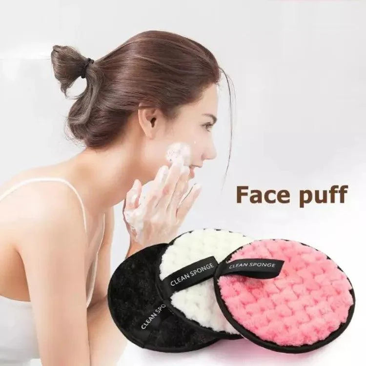 Makeup Remover, Double-Side Sponge puff & Washable