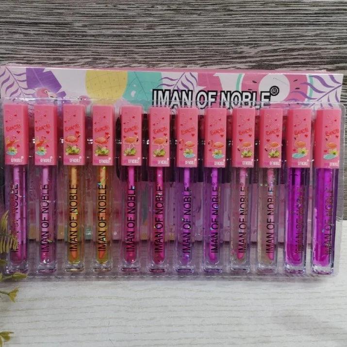 Lip Tint Set From "NUDE" Long Lasting Pack of 12