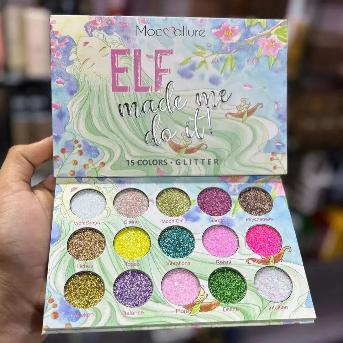 Mocallure Elf Glitter Eyeshadow Palette