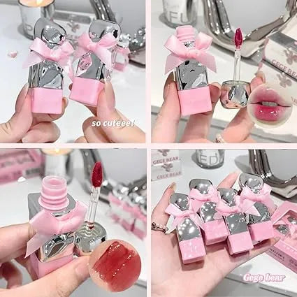 Gege Bear Bow High Quality Lip Gloss (3 Pcs)