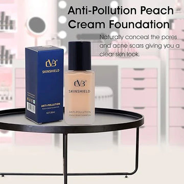 CVB Skin Shield Foundation Anti Pollution Peach Cream Foundation