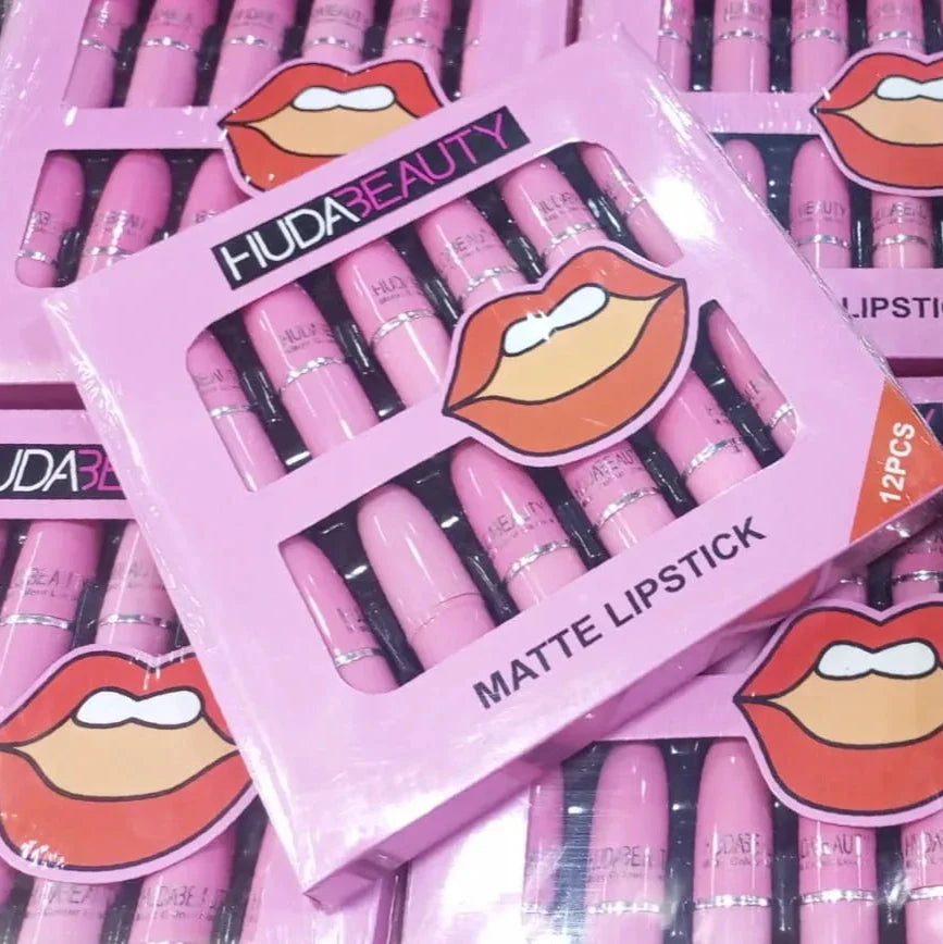 HUDA BEAUTY Lipstick 12Pcs Box