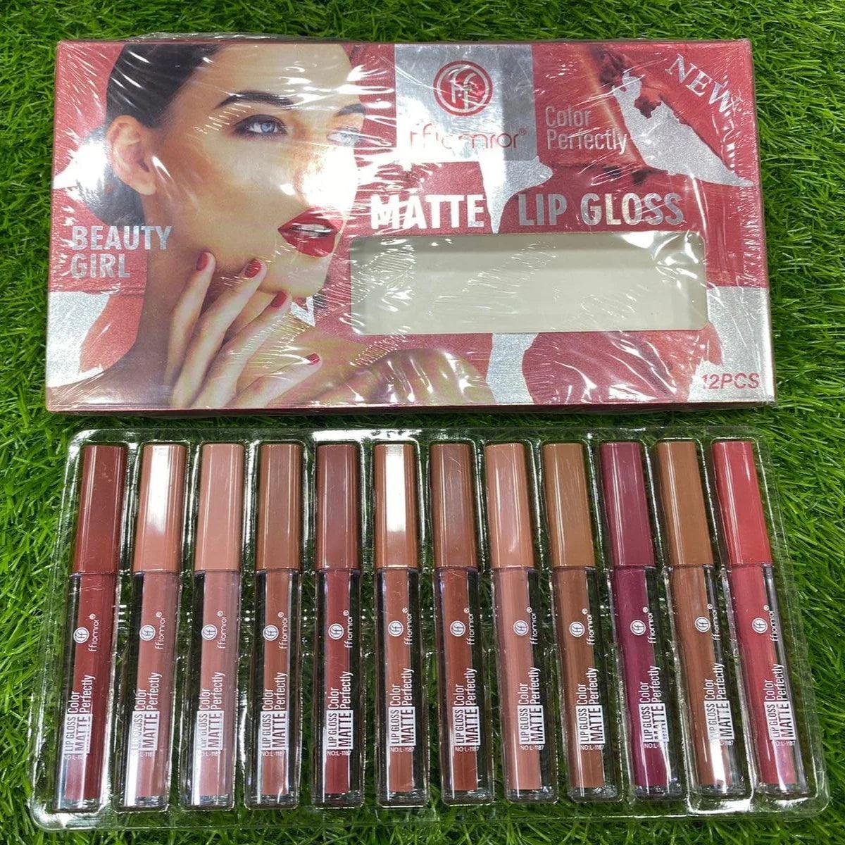 12 Pcs FFlomror Matte Lip Gloss