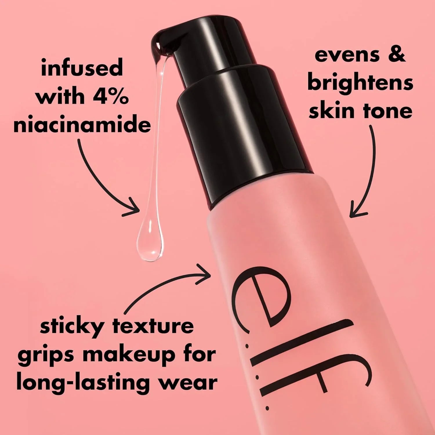 ELF Power Grip Primer + 4% Niacinamide, Gel-Based & Hydrating Face Primer 24ml