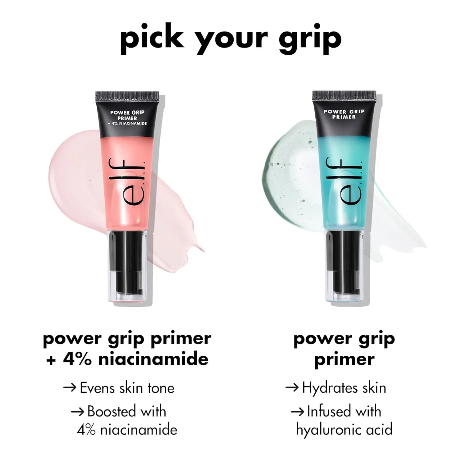 ELF Power Grip Primer + 4% Niacinamide, Gel-Based & Hydrating Face Primer 24ml