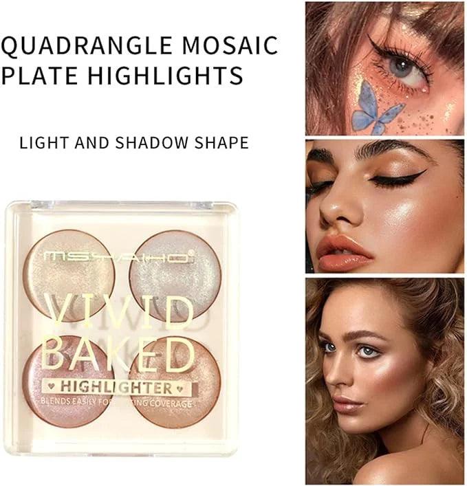 4 Colors Msyaho Highlighter Palette