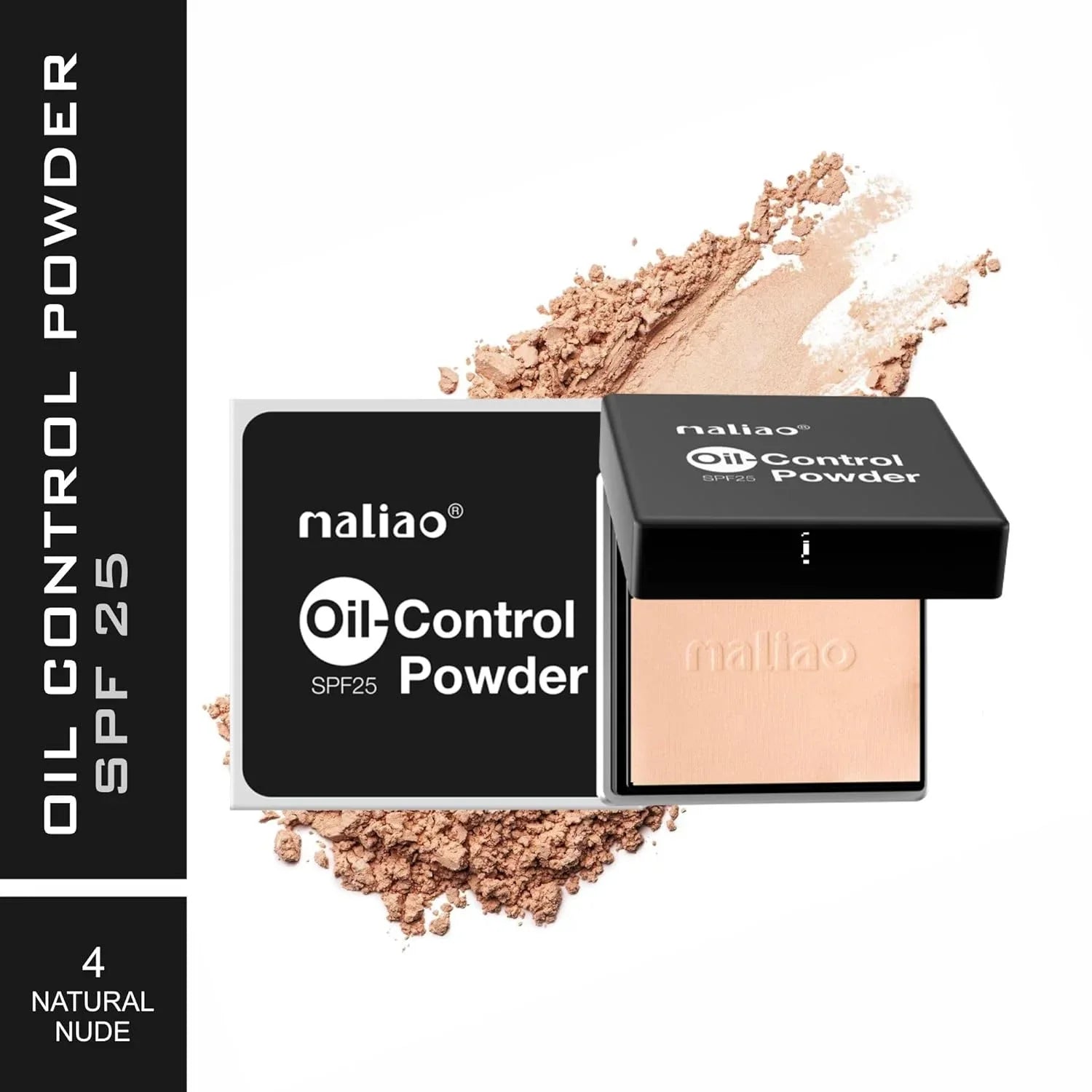 Maliao Cool & Refreshing Oil Control Powder Compact with SPF 25