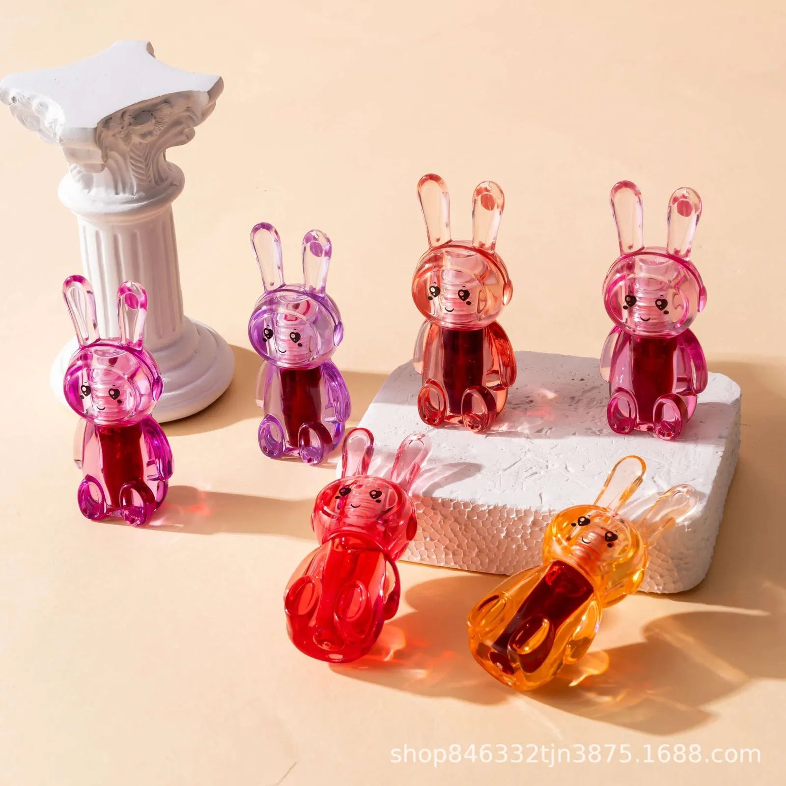 Huxia Beauty Cute Teddy Bear Lip Gloss (6Pcs)