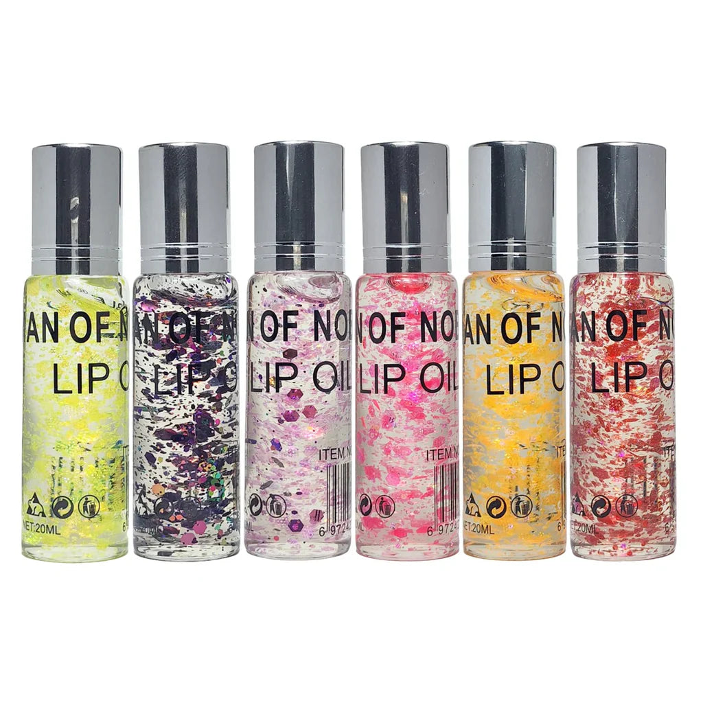 IMAN OF NOBLE Color fashion Waterproof Glitter & Lip Oil Each