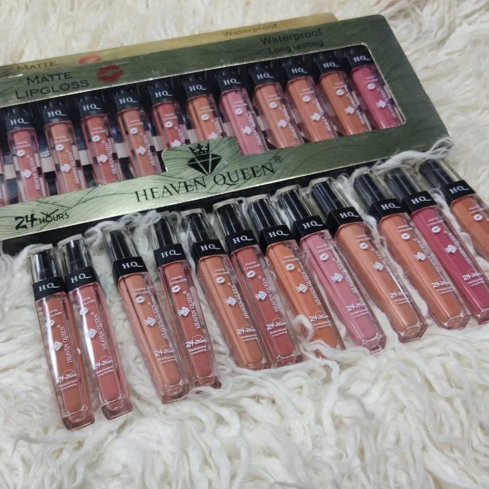 Pack of 12 Heaven Queen Matte Lipgloss