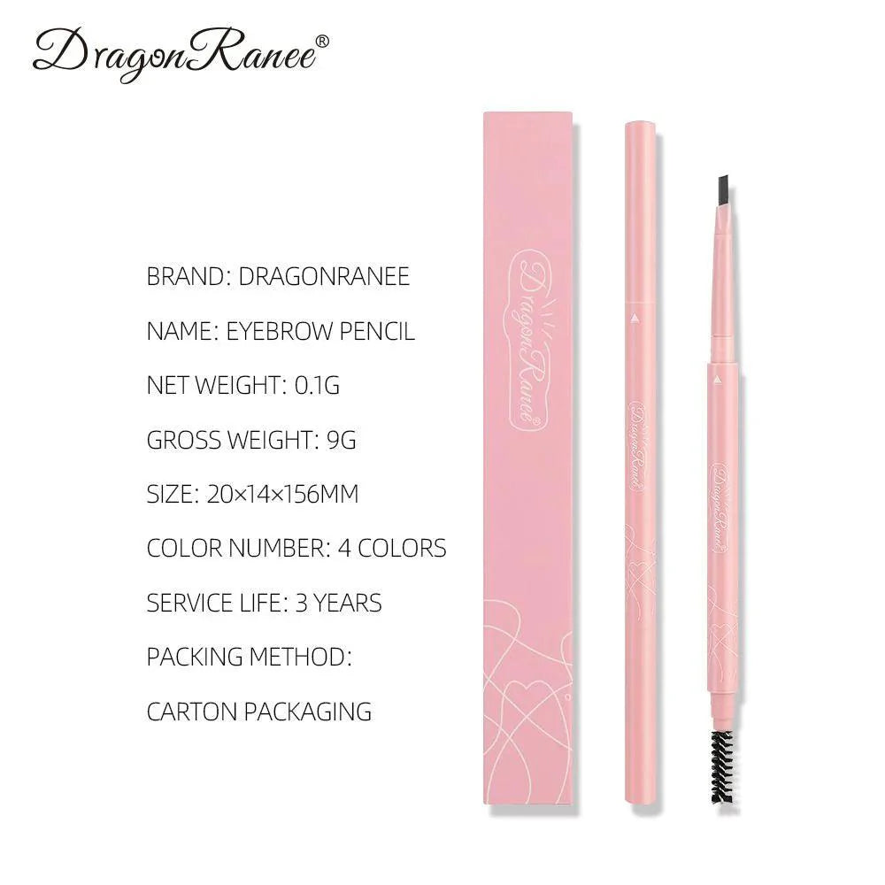 Dragon Ranee 2 In 1 Eyebrow Pencil Natural Waterproof Smooth