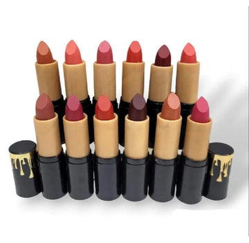 Pack Of 12 Piece Matte Lipstick Multicolour Pack