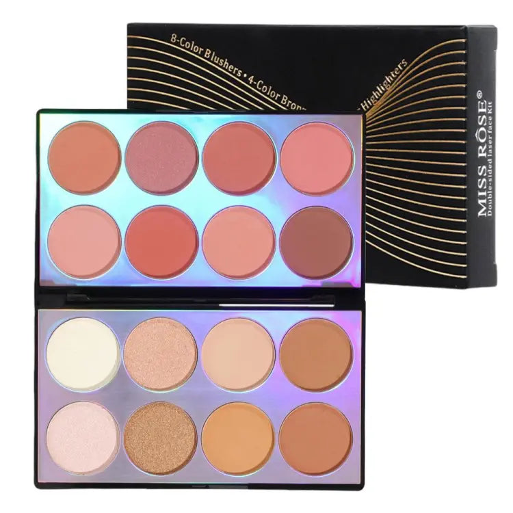 16 Color Miss Rose Double Sided Laser Face Kit