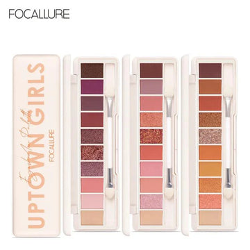 10 Colors Focallure Uptown Girls Eyeshadow Palette